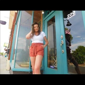 High Waisted Ruffled shorts